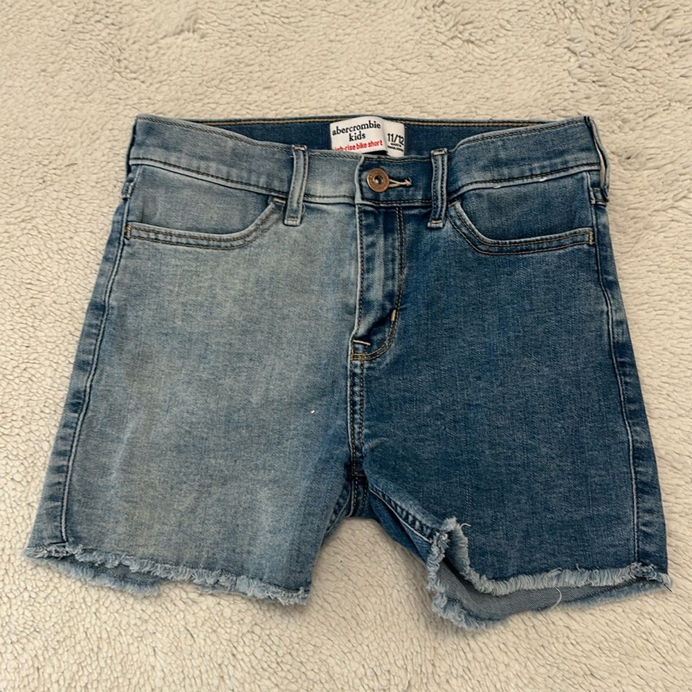 Abercrombie kids two tone high rise bike shorts